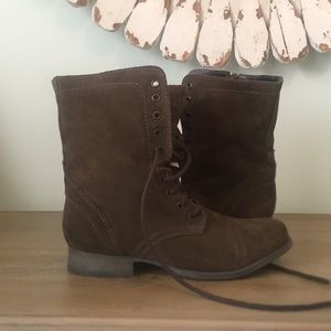 Steve Madden Suede Combat Boots